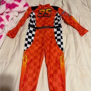 kids lightning McQueen pit crew costume